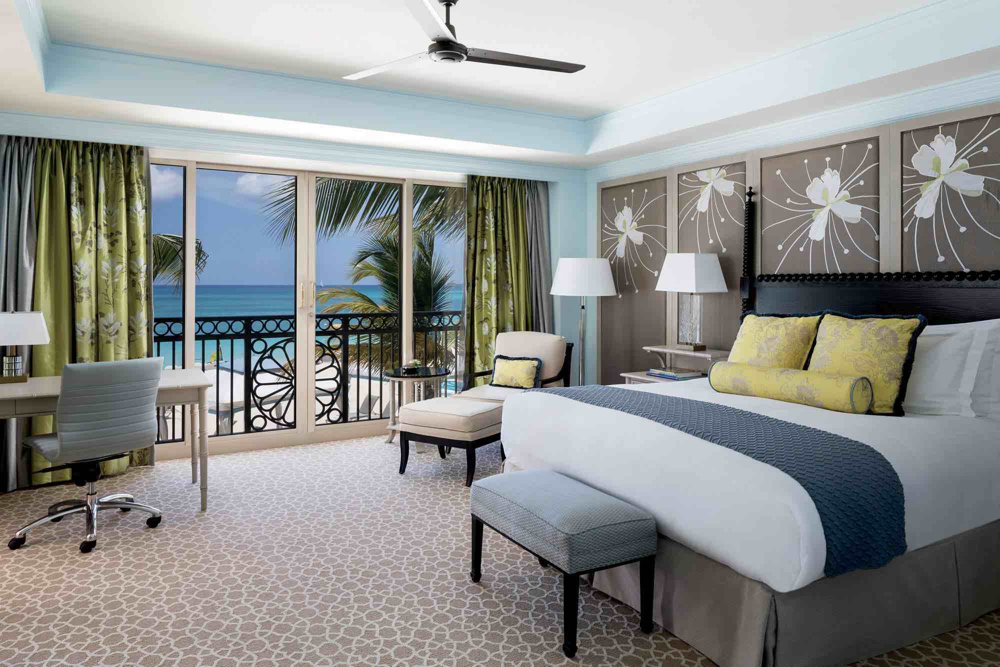 The Ritz-Carlton, Grand Cayman sea view bedroom