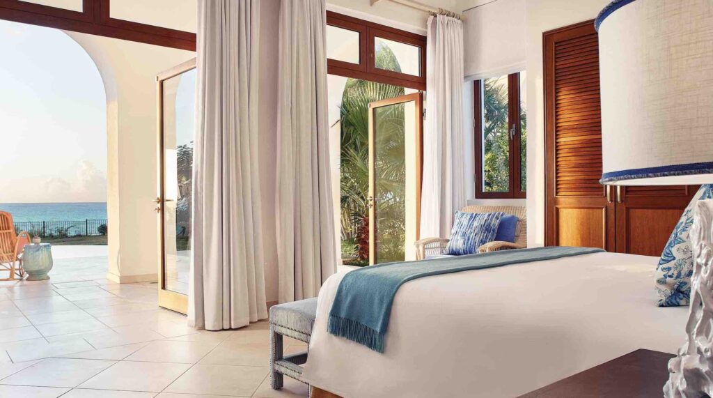 Belmond La Samanna bedroom with ocean view resorts in St Martin