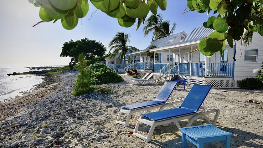 Paradise Villas, Little Cayman is one of the best boutique hotels in the cayman islands beach villas shown here